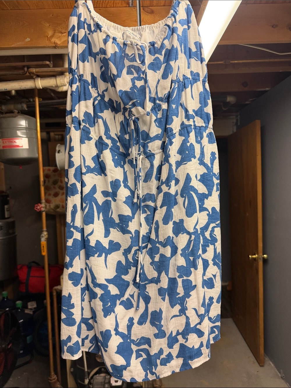 Abercrombie Blue Floral Smocked Sundress - Women